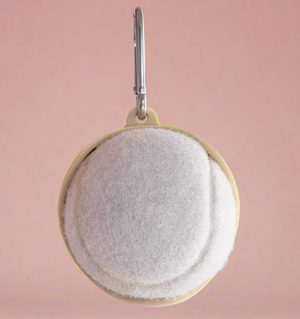 Beige Dog Tennis Ball Holder With clip