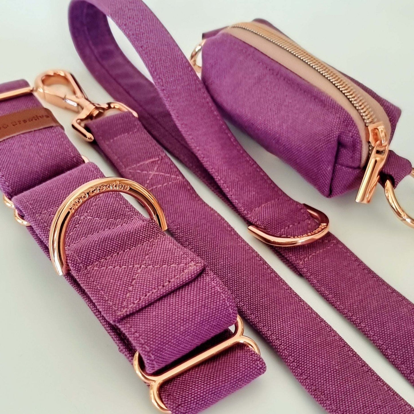 Martingale collar - Passiona Purple - Cotton Canvas