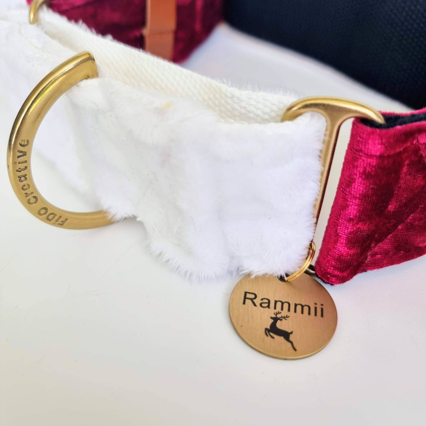 Custom Solid Brass Dog ID Tag – Engrave Your Own Design