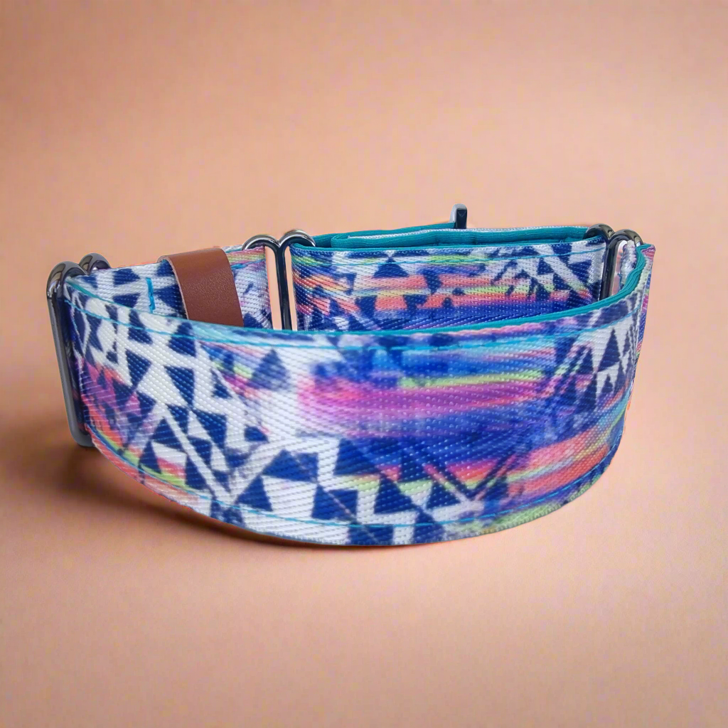 Blue whippet collar