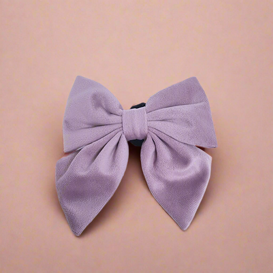 Purple dog bow tie
