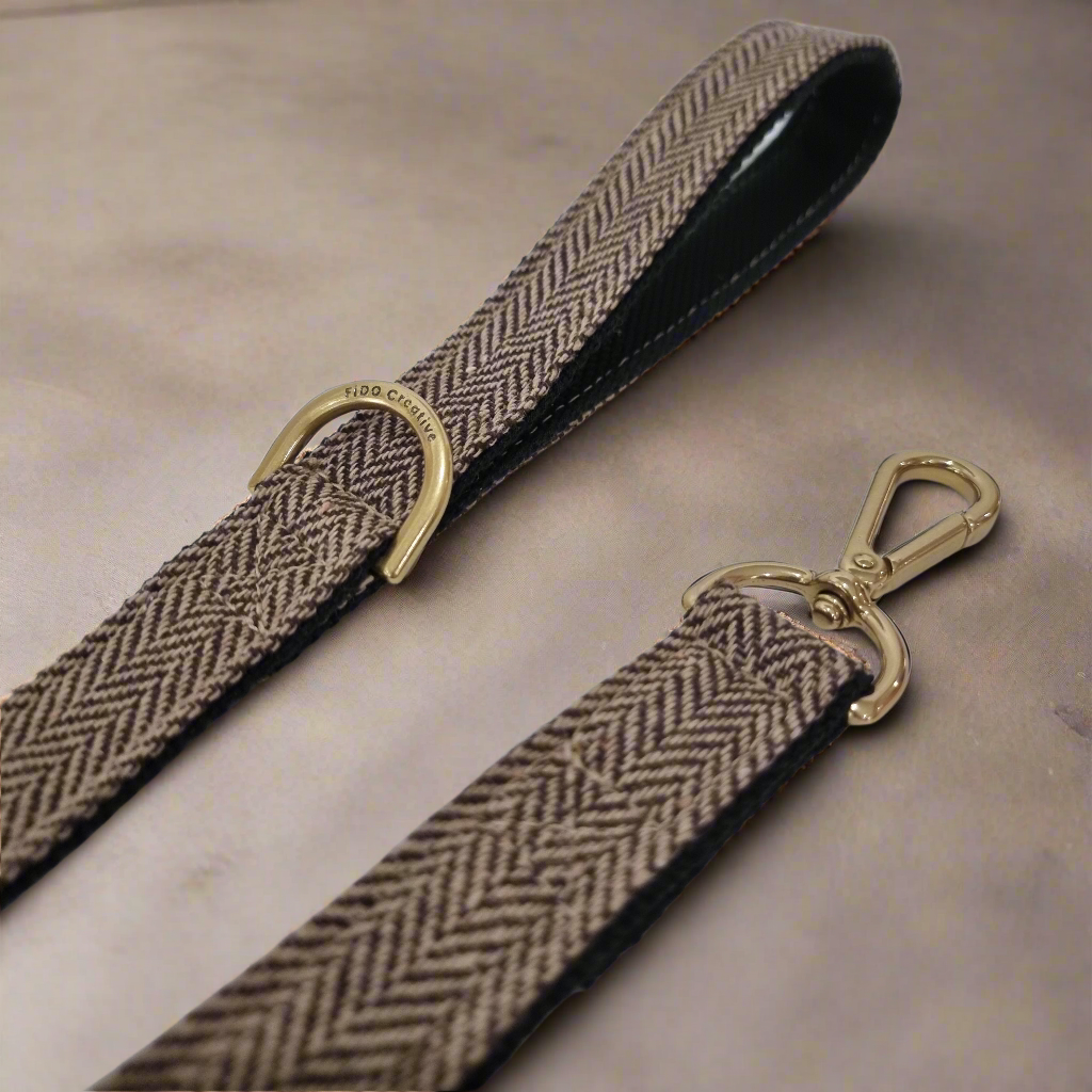 Tweed dog leash 