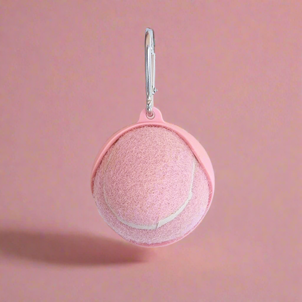 Light Pink Dog Tennis Ball Holder With clip