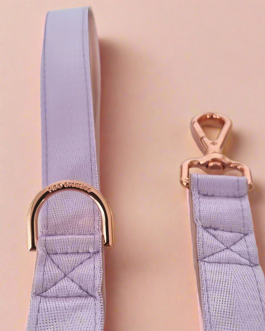 Lilac dreams dog leash - Neoprene Padded