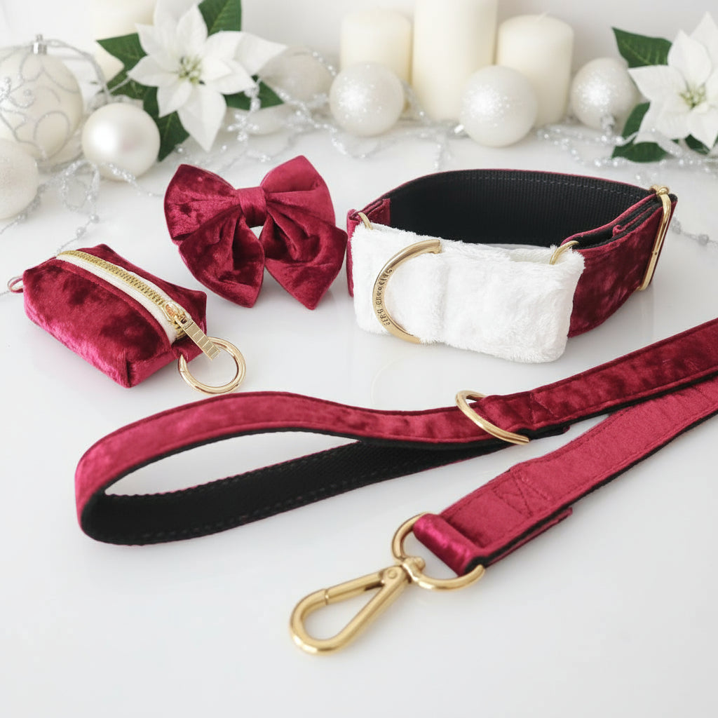 Christmas martingale collar set