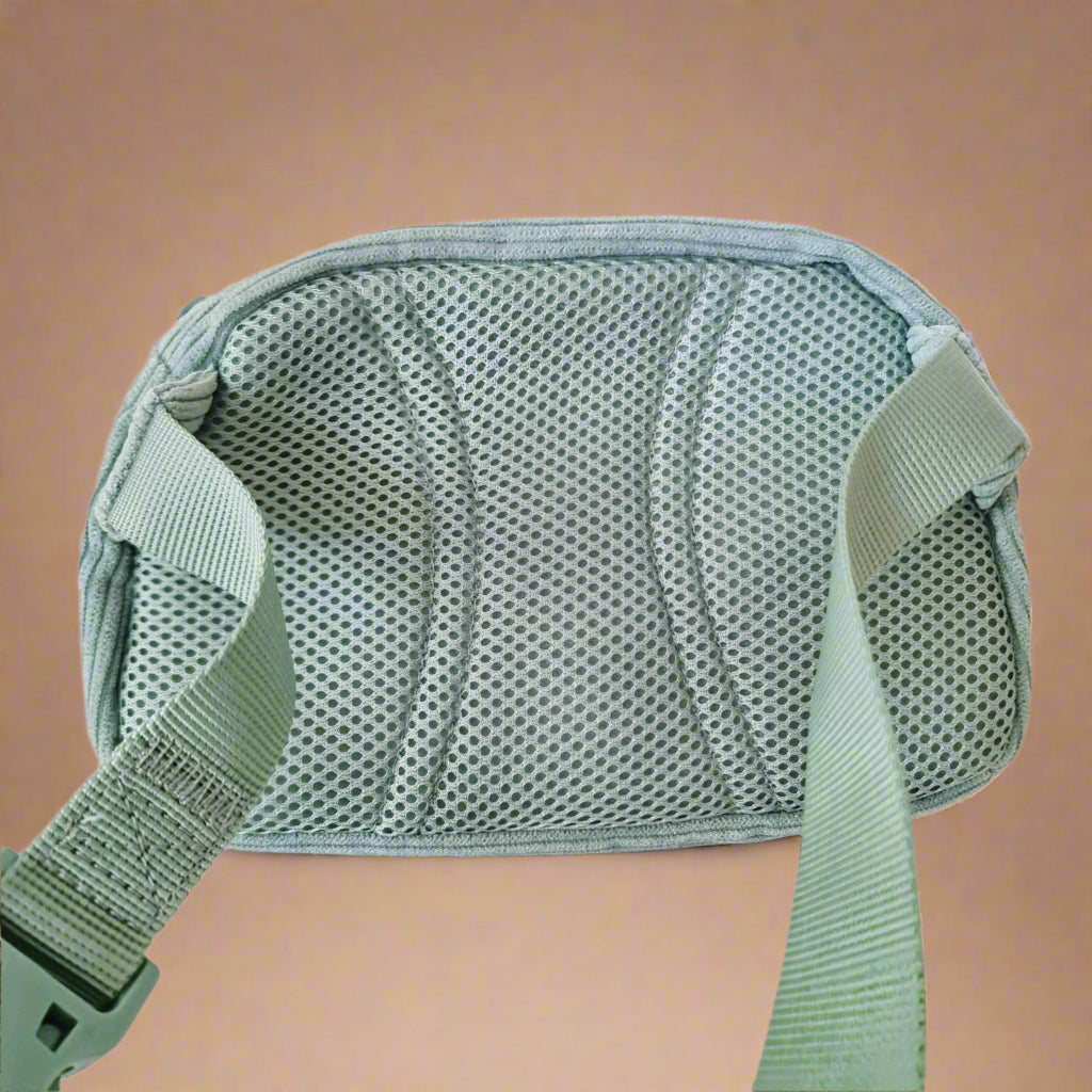 Green dog walking bum bag