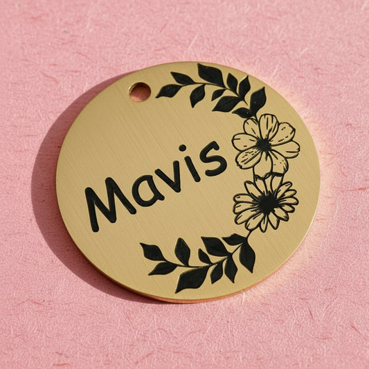 Pet ID tag - Layla Floral