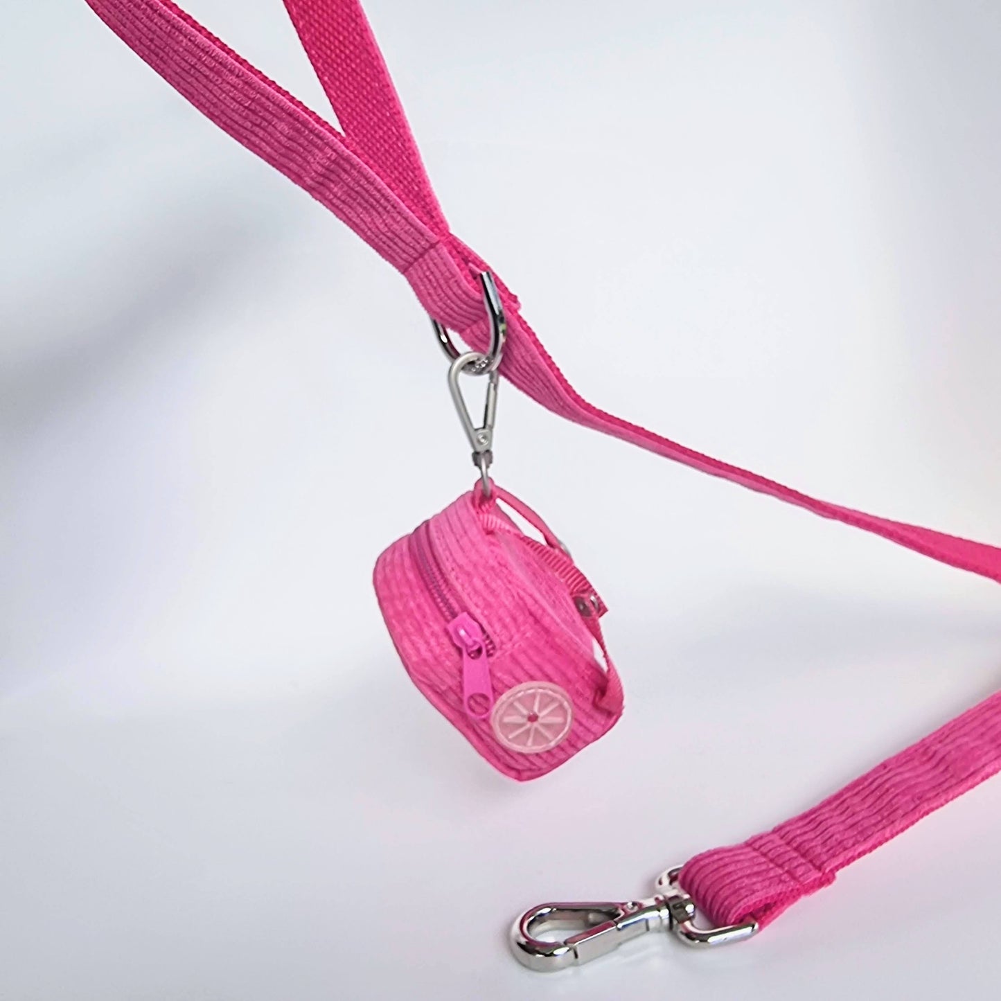 Pink Corduroy Dog Leash