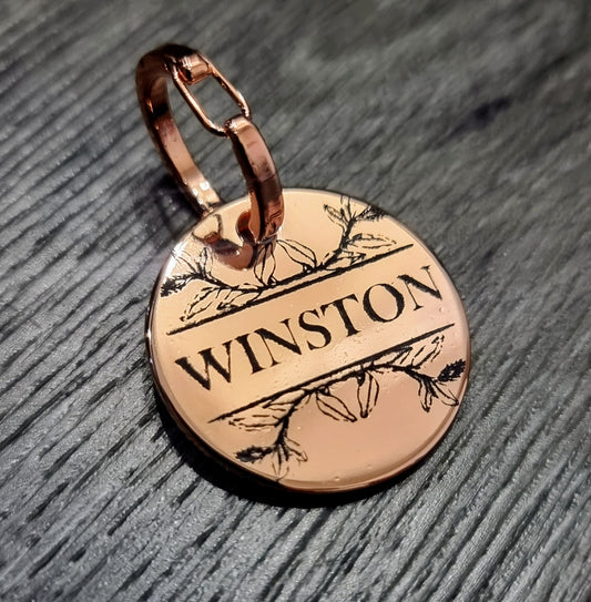 Dog name ID tag - Ginger