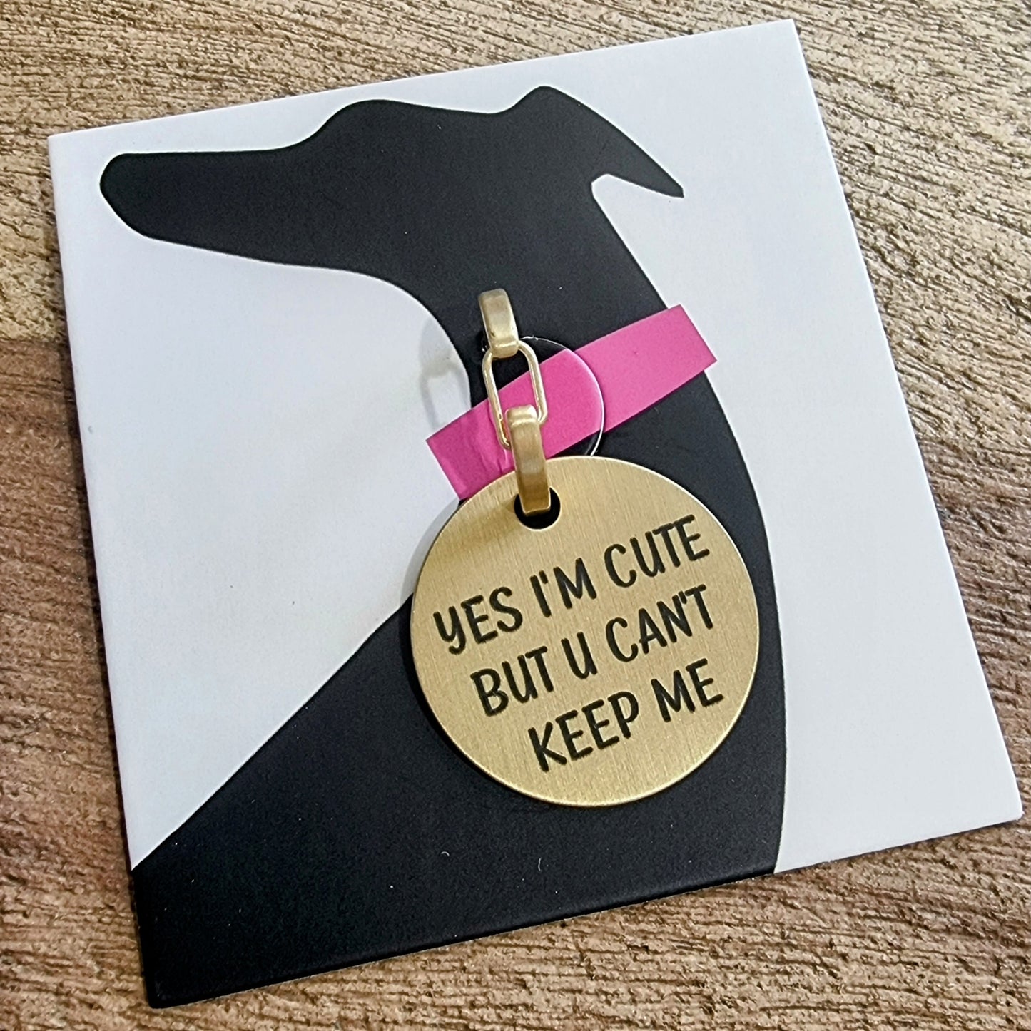 30mm Pet ID Tag - Yes Im cute