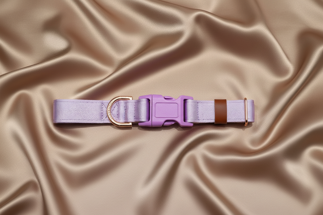 Purple dog collar