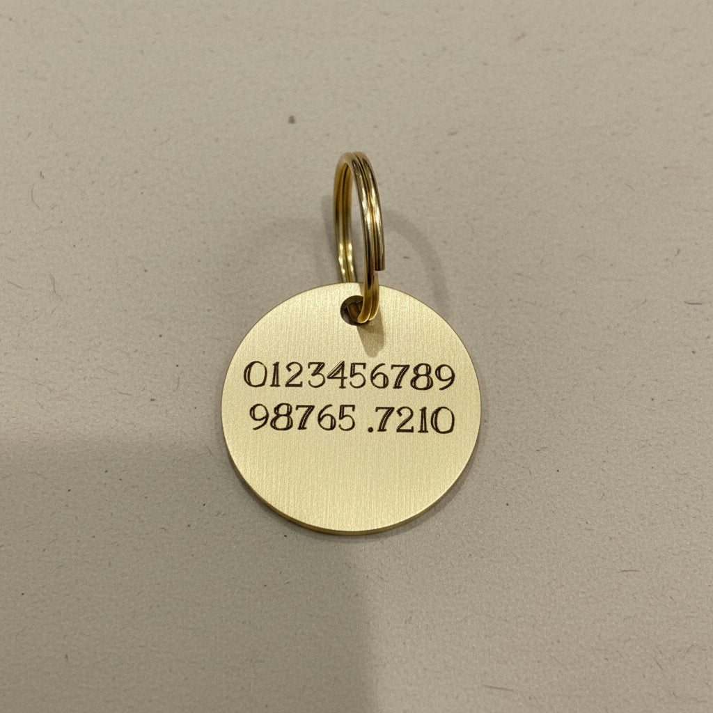 Pet ID Tag – Engraved tattoo style ribbon