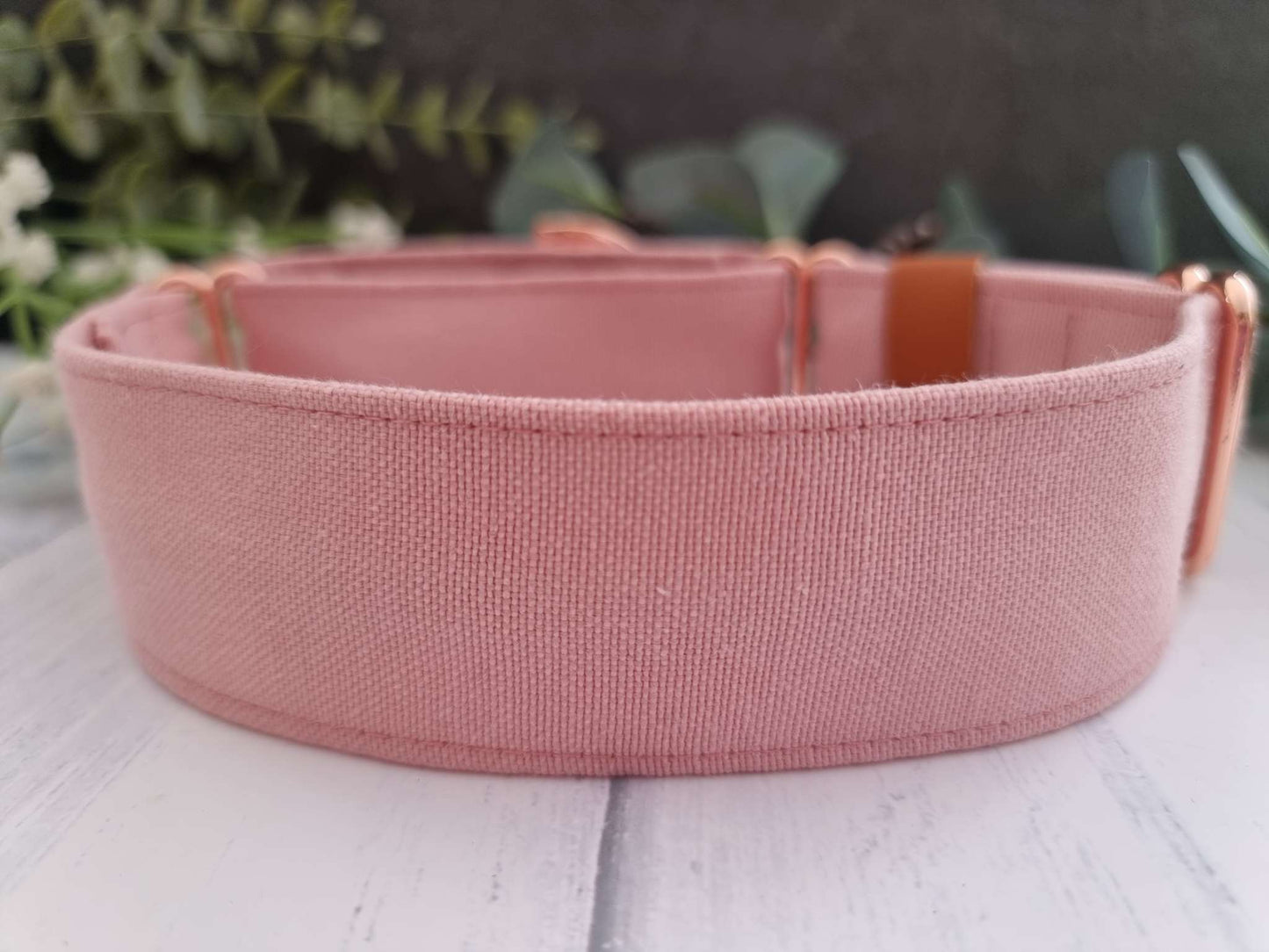 Rose pink dog collar